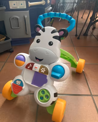 Fisher-Price Zebra Primi Passi- Girello 2 in 1