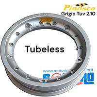 Cerchio Tubeless Pinasco Grigio Tuv 2.10 Vespa 50