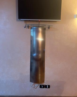 Copri cavo per tv  in acciaio inox satinato