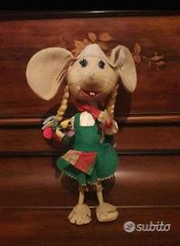 Peluche Rosy della serie Topo Gigio anni '60