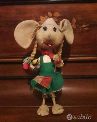 Peluche Rosy della serie Topo Gigio anni '60