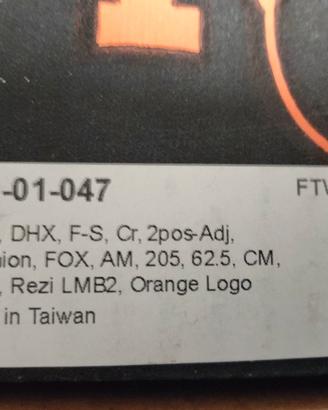Ammortizzatore fox posteriore x ebike