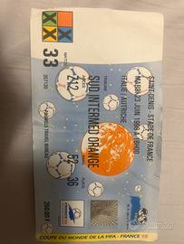 Biglietto Coppa del mondo Francia 98