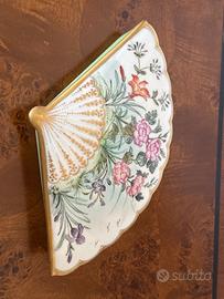 Scatola portagioie a ventaglio porcellana Limoges