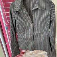 Camicia righe misto cotone ETAM tg. 44, usata
