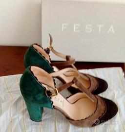 Scarpe décolleté donna, modello a T, n. 39