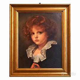 Quadro vintage Petit Garçon au gilet rouge