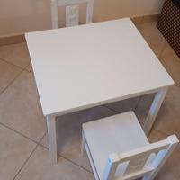 Tavolo e due seggioline bambino Ikea