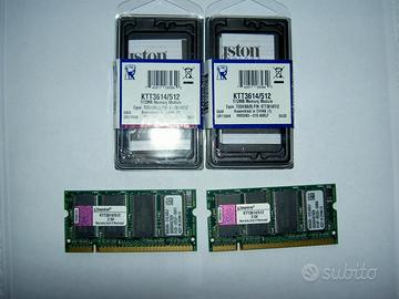 Ram originali Kingston da 512 Kb mod. KTT3614/512