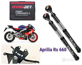 APRILIA Rs 660 scarico sospensioni leve pedane kit