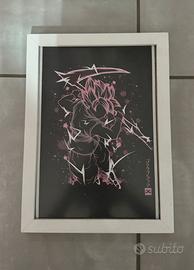 Quadro Dragonball Super Goku Black Rose