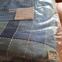Copriletto matrimoniale "quilt" effetto yeans