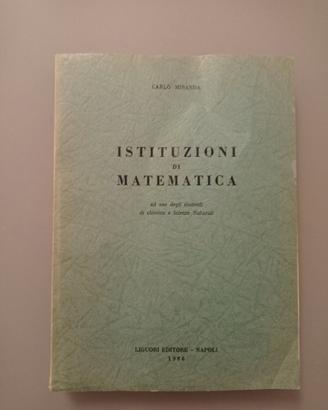 Istituzioni di matematica - Miranda (1966)