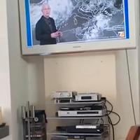 Porta TV da muro bianco