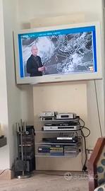 Porta TV da muro bianco