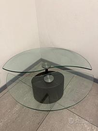 Tavolino basso moderno vetro