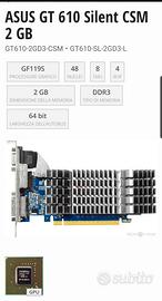 Scheda grafica Asus GT 610 , 2GB 