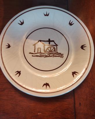 tazza coccio mulino bianco con piatto 