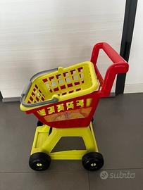 Carrello gioco bambini con cestino