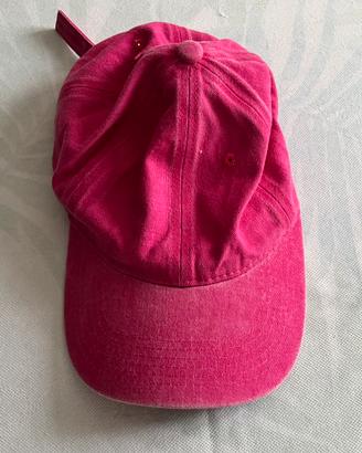 Berretto cappello regolabile rosa ragazza visiera