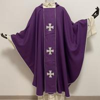 Casula viola lurex con stolone Vi3