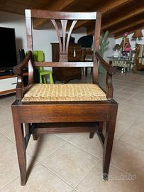 Antica sedia scala primi 900