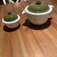 Teiera e zuccheriera ceramiche Rometti