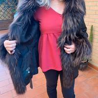 Giacca pelle interno pelliccia