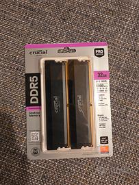 ddr5 32gb Crucial pro 6000mhz cl 36 2x16gb NUOVE