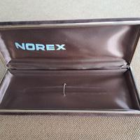 Astuccio NOREX vintage in velluto marrone