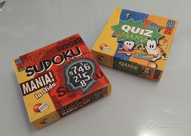 Giochi da tavolo: Quiz Mania e Sudoku Mania!