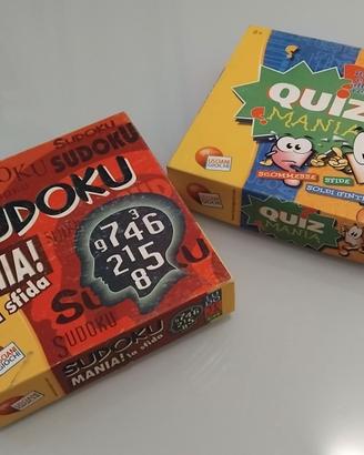 Giochi da tavolo: Quiz Mania e Sudoku Mania!