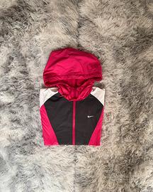 giacca a vento nike fucsia e nera XS - vintage