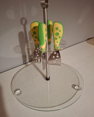 Coltelli Formaggio con Ceppo Kasanova MAI USATO