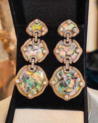 Orecchini vintage con madreperla per donna 