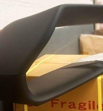 Spoiler impreza old sti v6 in abs con stop bianco