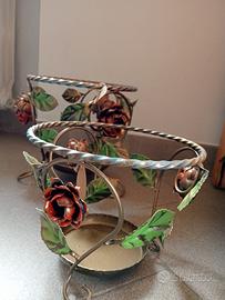 Porta piante in ferro battuto