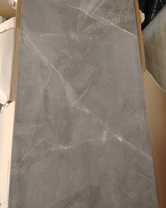 MATTONELLE CON BATTISCOPA NUOVE MARMO GRIGIO