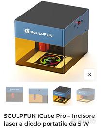 Incisore Laser SCULPFUN iCube Pro 5W – NUOVO