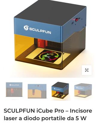 Incisore Laser SCULPFUN iCube Pro 5W – NUOVO