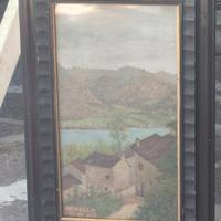 Quadro dipinto a olio antico 1907