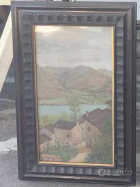 Quadro dipinto a olio antico 1907