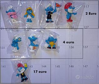 Sorpresine kinder Puffi calciatori singoli