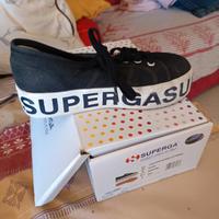 scarpe Superga platform 37 nere 