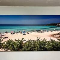 Quadro grande spiaggia pugliese su tela