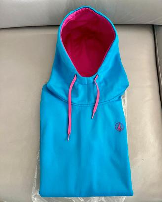 Felpa Volcom azzurra con cappuccio