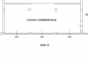 Locale commerciale di 600 MQ. fronte strada