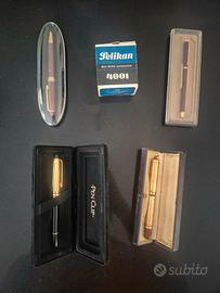 Lotto penne vintage + inchiostro