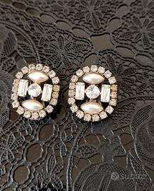 Orecchini a clip con strass Dueci Bijoux 