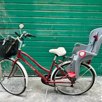 Bicicletta passeggio con seggiolino bimbo